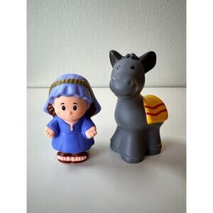 Fisher-Price Little People Nativity Set Replacement Mary and a Donkey 2019